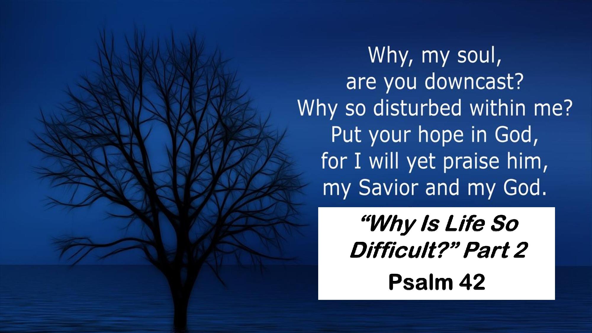 Why is Life So Difficult – Part 2