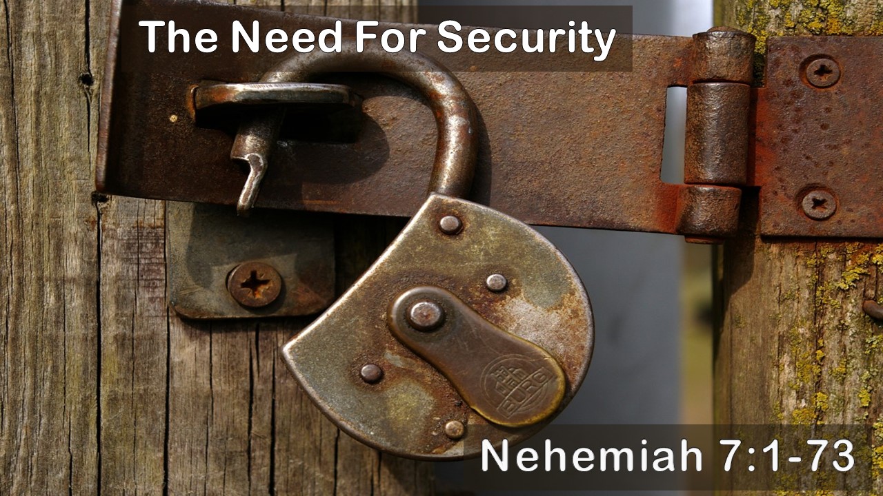 The Need For Security